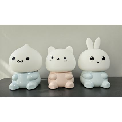 Lampe tactile RGBW pour enfants LED/1W/5V USB 1200 mAh cat