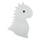 Lampe tactile RGBW pour enfants LED/1W/5V USB 1200 mAh dinosaure