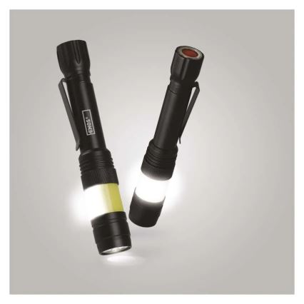 Lampe torche COB LED/2xAA