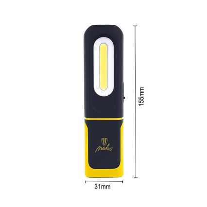 Lampe torche de travail rechargeable à intensité variable LED/8W/5V IP44 420 lm 1200 mAh