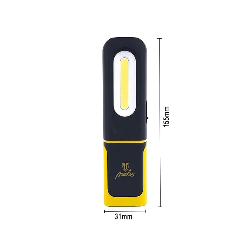 Lampe torche de travail rechargeable à intensité variable LED/8W/5V IP44 420 lm 1200 mAh