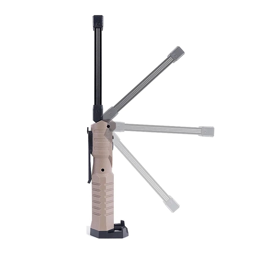 Lampe torche de travail rechargeable à intensité variable avec batterie portative LED/4W/5V IPX4 600 lm 2000mAh