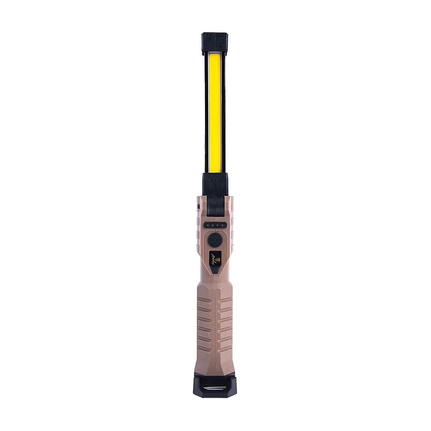 Lampe torche de travail rechargeable à intensité variable avec batterie portative LED/4W/5V IPX4 600 lm 2000mAh