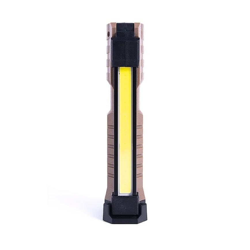 Lampe torche de travail rechargeable à intensité variable avec batterie portative LED/4W/5V IPX4 600 lm 2000mAh