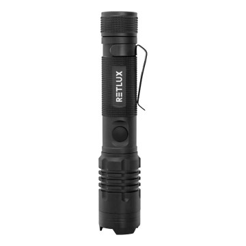 Lampe torche en aluminium rechargeable avec fonction batterie portative LED/2000 mAh 1000 lm IP22