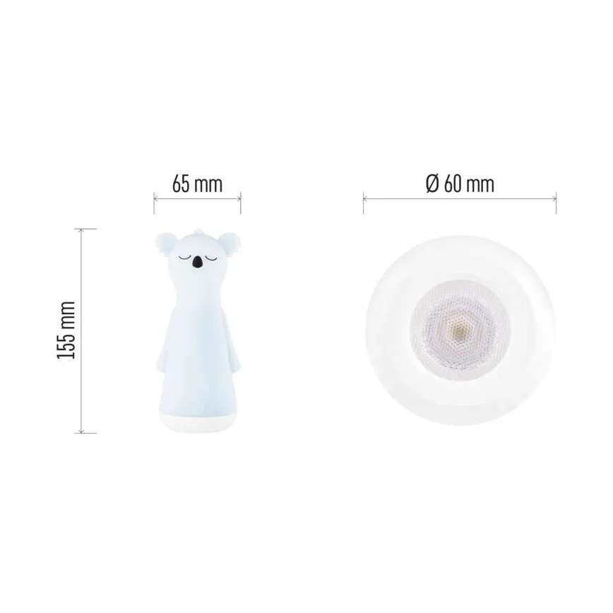 Lampe torche LED rechargeable pour enfants, intensité réglable, 3,7 V 1200 mAh