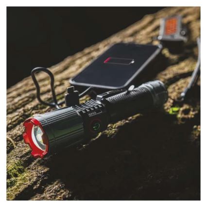 Lampe torche métallique rechargeable LED/5V 3000 brillant 5000 mAh IP43
