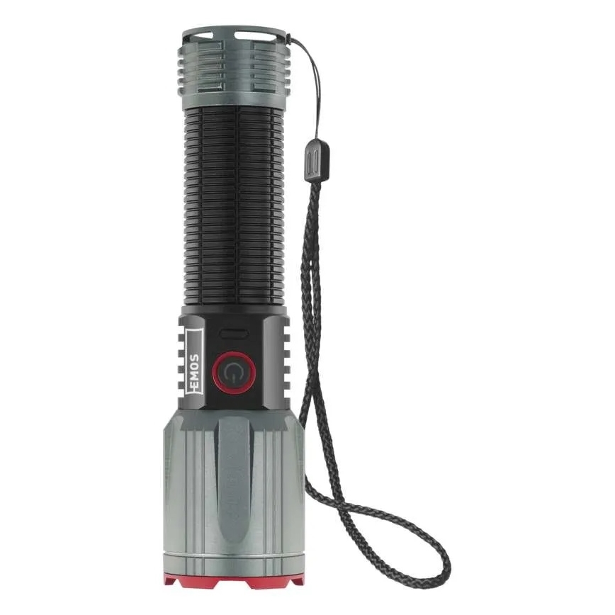 Lampe torche métallique rechargeable LED/5V 3000 brillant 5000 mAh IP43