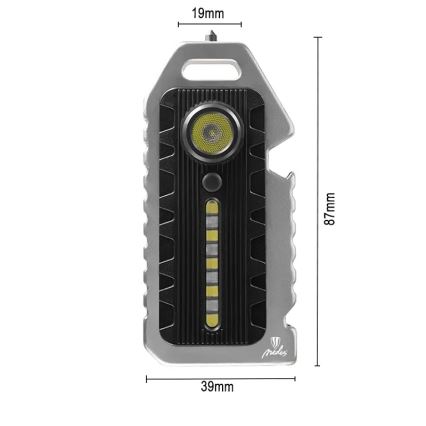 Lampe torche rechargeable à intensité variable LED/1W/5V IP44 400 mAh 50 lm