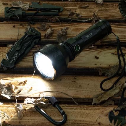 Lampe torche rechargeable à intensité variable LED/20W/5V IPX5 1900 brillant 5000 mAh