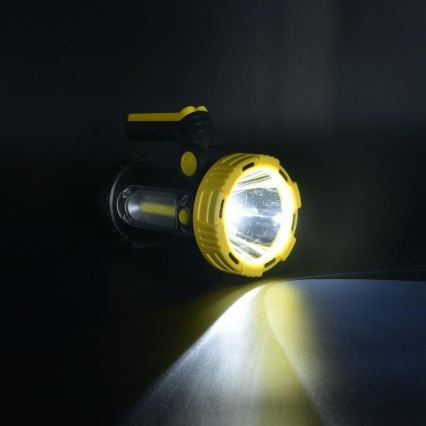 Lampe torche rechargeable LED/5W/4000mAh + LED/3W