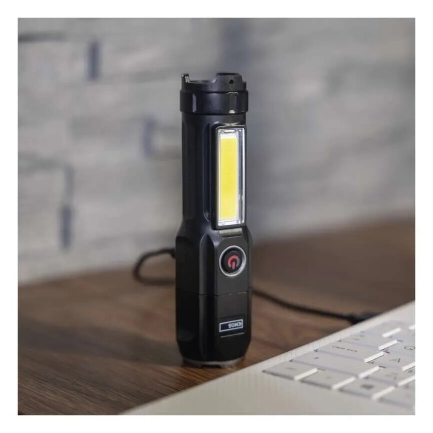 Lampe torche rechargeable LED/USB/3,7V IP44 150 lm 1200mAh