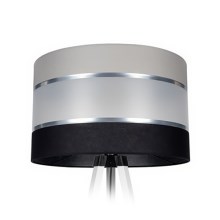Lampenkap CORAL voor vloerlampen zwart/grijs/chroom