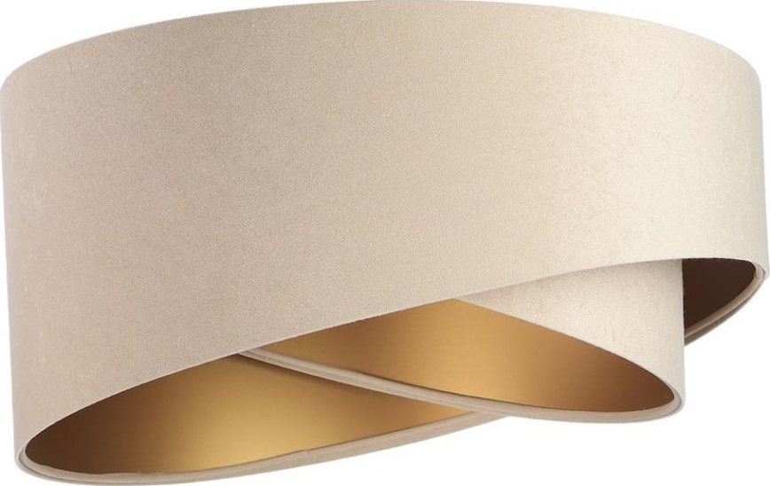 Lampenkap voor kroonluchter GALAXY E27 diameter 45 cm beige/goud