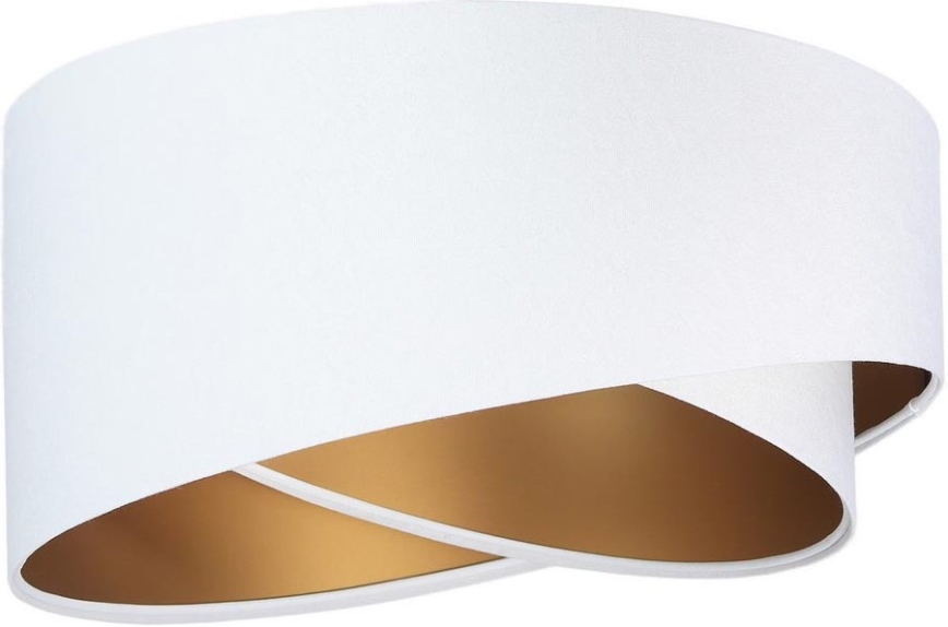 Lampenkap voor kroonluchter GALAXY E27 diameter 45 cm wit/goud
