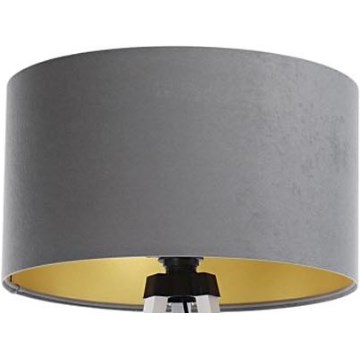 Lampenkap voor vloerlamp STANDART E27 diameter 45 cm grijs/goud
