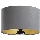 Lampenkap voor vloerlamp STANDART E27 diameter 45 cm grijs/goud