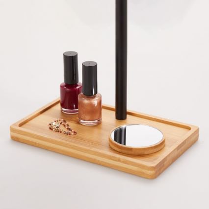 Lanaform - Dimbare cosmetische spiegel met LED-achtergrondverlichting, 5V USB, bamboe