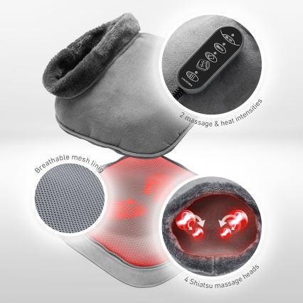 Lanaform - Elektrisch 2-in-1 Shiatsu voetmassageapparaat 30W/230V