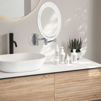 Lanaform - LED muurspiegel voor make-up WALL LED/4xAAA