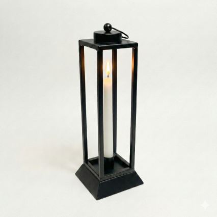 Lanterne décorative HALL 45,5 cm noire