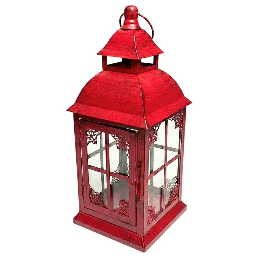 Lanterne décorative REDY 30,5 cm rouge