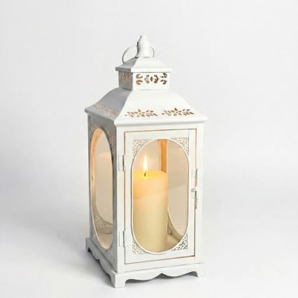Lanterne décorative ROSEHILL 54,5 cm blanche