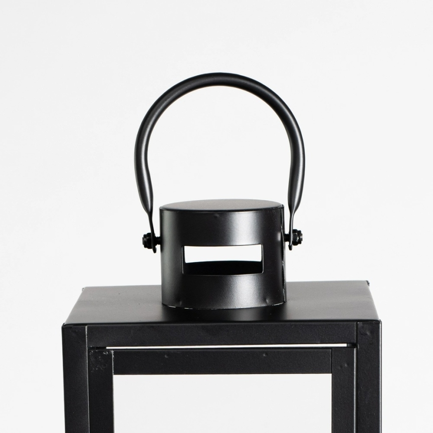 Lanterne décorative TOWER 49 cm noire