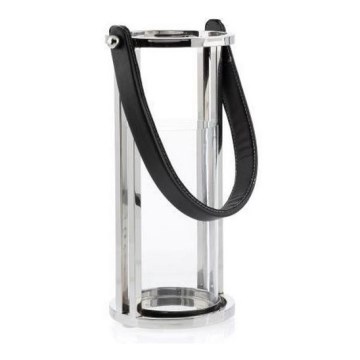 Lanterne LAMPION 30 cm chrome brillant/noir