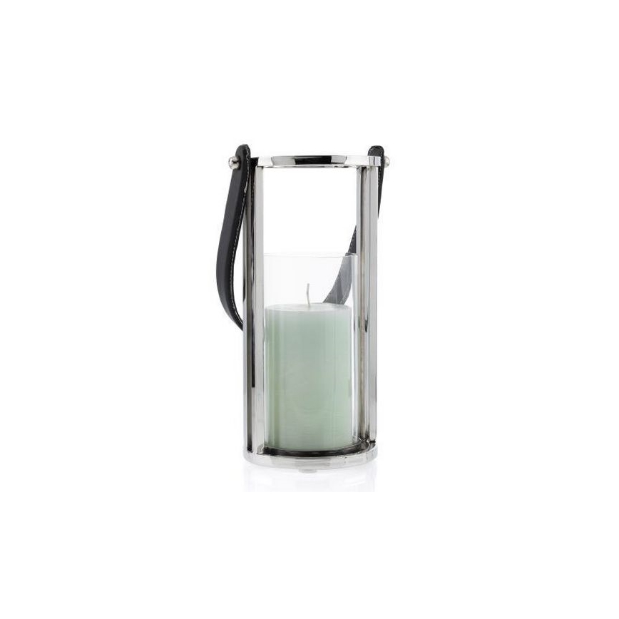 Lanterne LAMPION 30 cm chrome brillant/noir