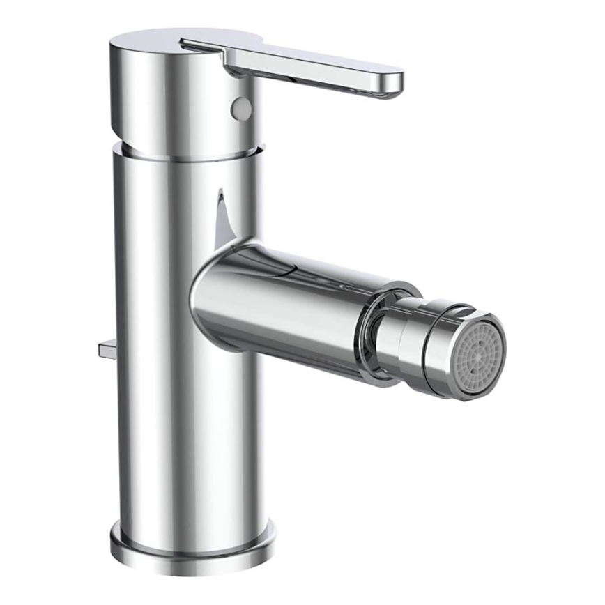 LAUFEN H3410810041141 - Bidetkraan + afvoer met overloop LUA glanzend chroom