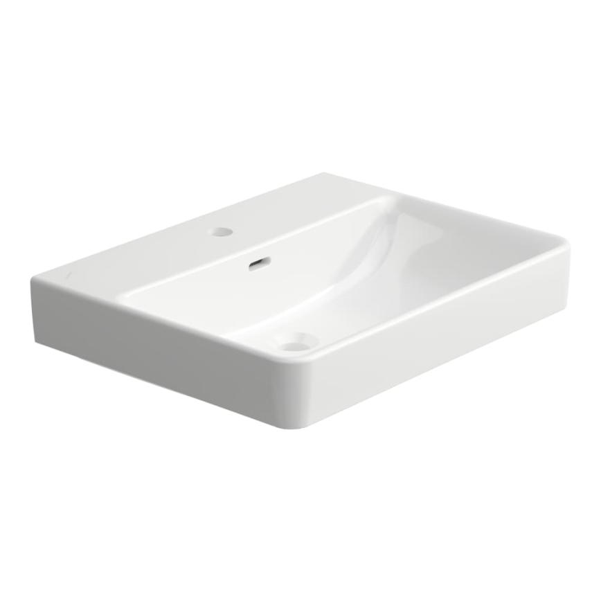 LAUFEN H8109630001091 - Aanrecht wastafel/aan de muur bevestigd PRO 60x46,5 cm keramiek/wit