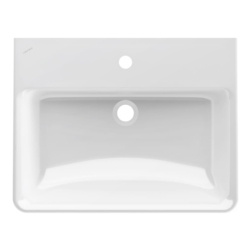LAUFEN H8109630001091 - Aanrecht wastafel/aan de muur bevestigd PRO 60x46,5 cm keramiek/wit