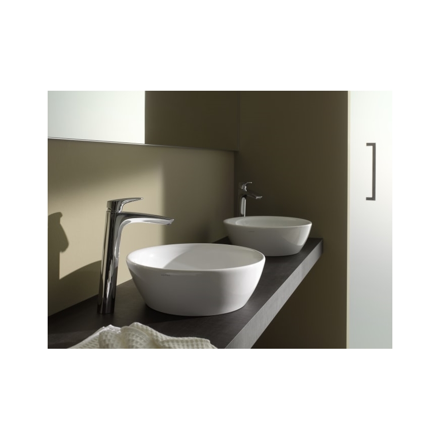 LAUFEN H8129620001091 - Aanrecht wastafel PRO diameter 42 cm keramiek/wit