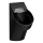LAUFEN H8402860200001 - Urinoir à capteur VAL 230V, arrivée d'eau arrière, évacuation arrière, céramique/noir brillant