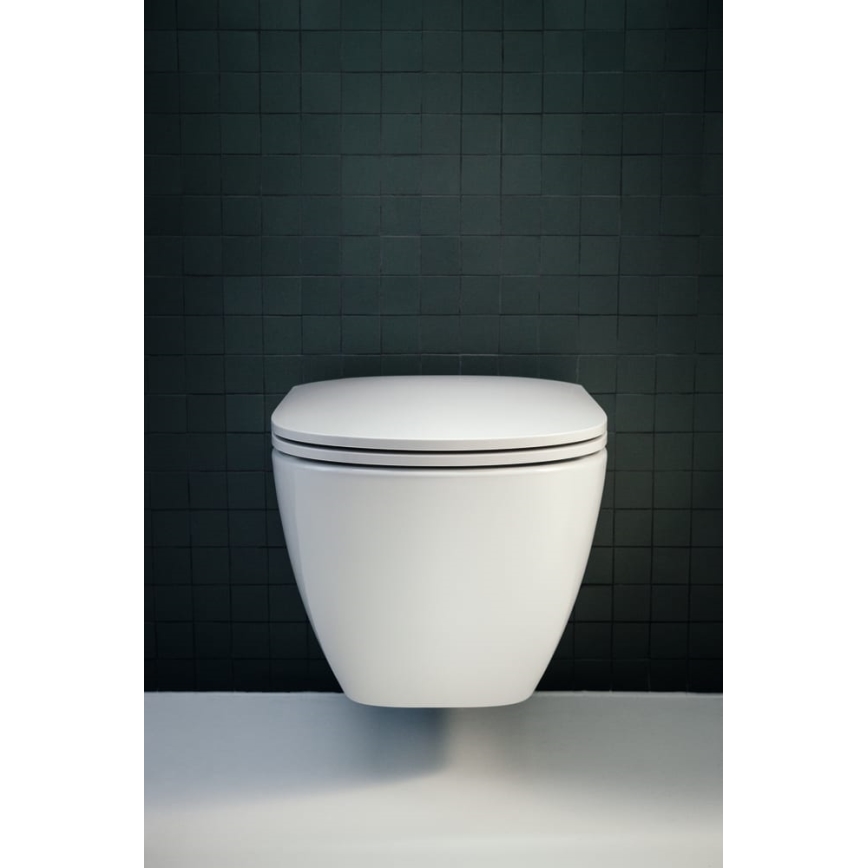 LAUFEN H8660800000001 - Wandhangend toilet LUA, keramiek/wit + SoftClose toiletbril LUA, duroplast/wit
