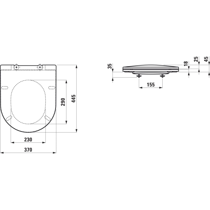 LAUFEN H8989667160001 - Abattant de WC SoftClose PRO duroplast/noir