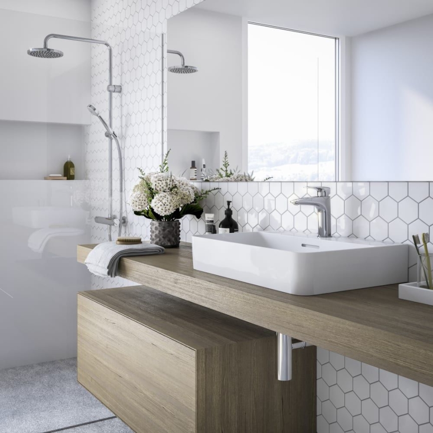 LAUFEN HF500702100000 - Wastafelmengkraan LAURIN 16,2 cm glanzend chroom