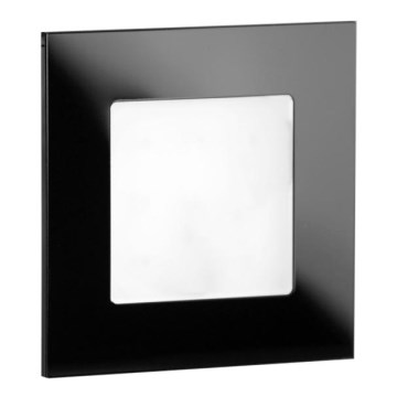 LDST AN-01-CB-BC9 - LED trapverlichting ANGEL 9xLED/1,2W/230V glanzend zwart 3500K