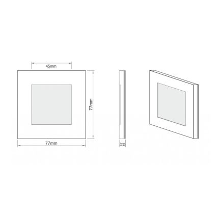LDST AN-01-SZ-BC9 - Éclairage d'escalier LED ANGEL 9xLED/1,2W/230V doré 3500K