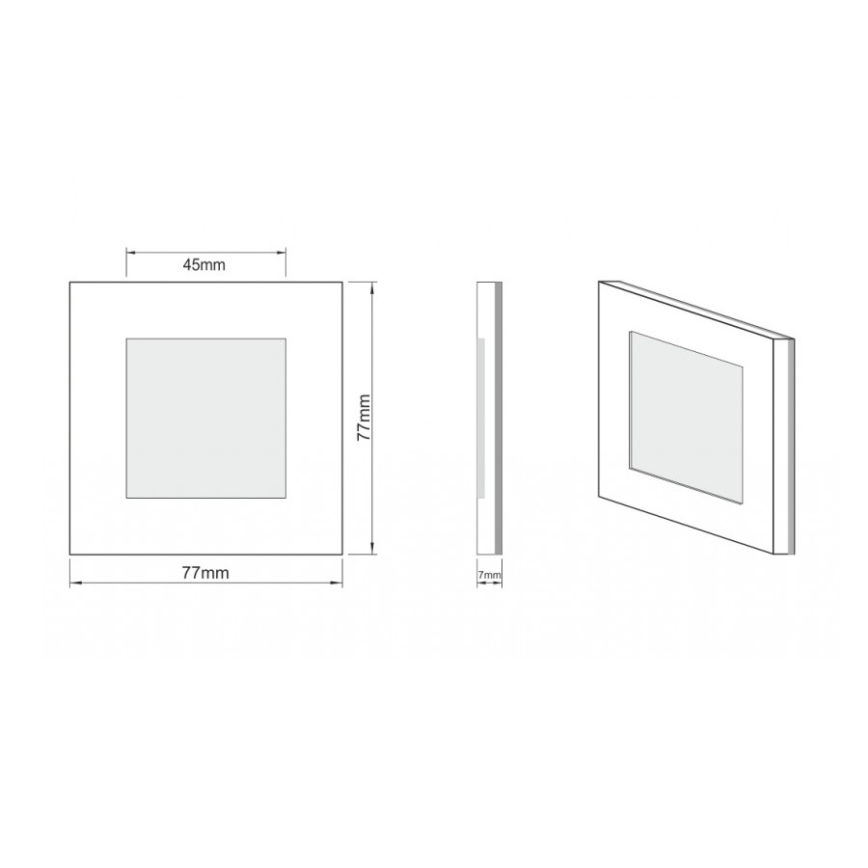 LDST AN-01-SZ-BC9 - Éclairage d'escalier LED ANGEL 9xLED/1,2W/230V doré 3500K