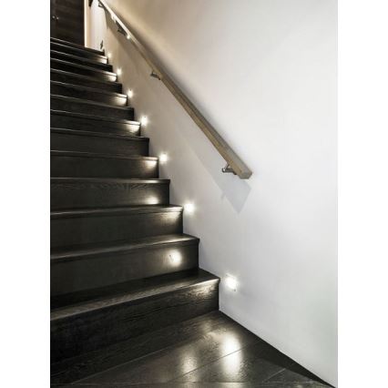 LDST DI-01-B-BZ12 - Luminaire d'escalier DIANA LED/1,2W/230V blanc 6500K