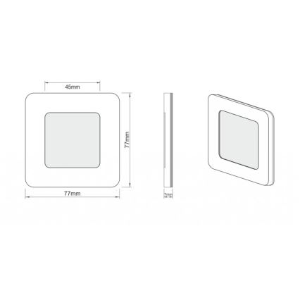 LDST DI-01-SZ-BC9 - Luminaire d'escalier LED DIANA 9xLED/1,2W/230V doré 3500K