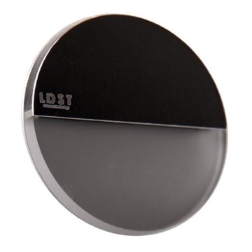 LDST RO-01-CB-BZ4 - LED Trapverlichting ROBIN 4xLED/1,2W/230V glanzend zwart 6500K
