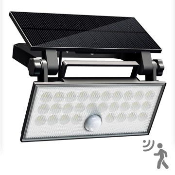 Le luminaire - Projecteur mural solaire avec détecteur HELEON PRO LED/8W/3,7V IP65 4000K 2600 mAh