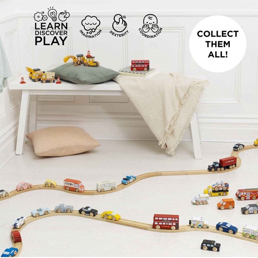 Le Toy Van - Lot de voitures de secours avec hélicoptère