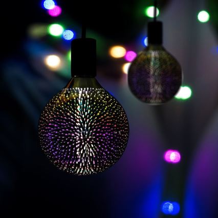 LED 3D Decoratieve lamp FILAMENT G125 E27/4W/230V 3000K