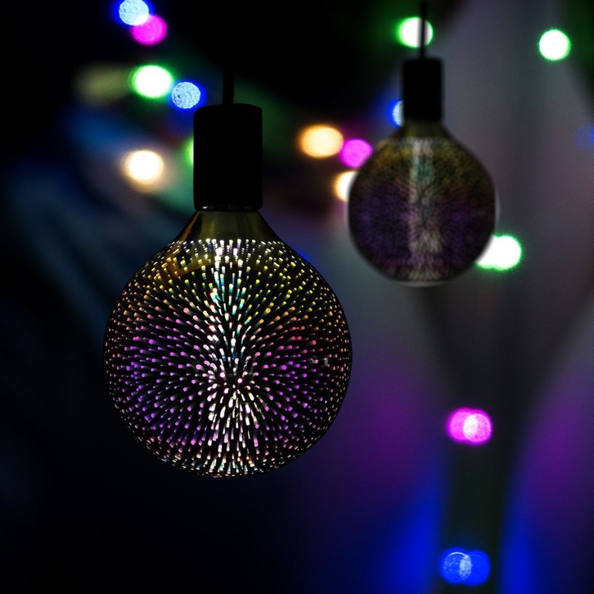 LED 3D Decoratieve lamp FILAMENT G125 E27/4W/230V 3000K