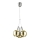 LED aan een koord BALLS 3xLED/5W230V gouden/mat chroom