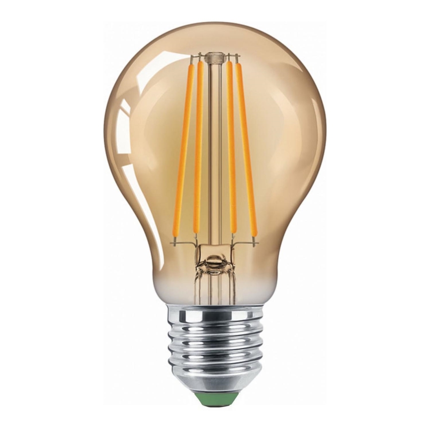 LED Ampoule CLASIC AMBER A60 E27/9W/230V 2200K - Brilagi